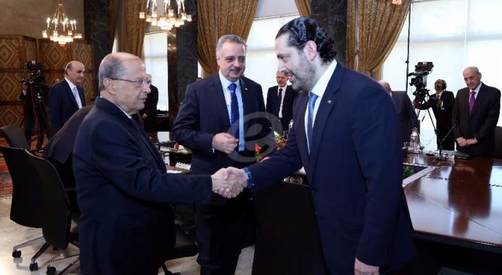 النشرة:الحريري قد يزور الرئيس عون اليوم للبحث بجدول أعمال جلسة الحكومة