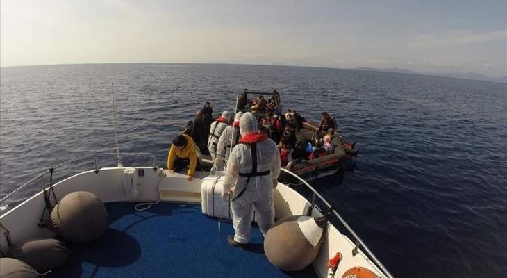 خفر السواحل التركي أنقذ 59 طالب لجوء أعادتهم اليونان قبالة ولاية إزمير