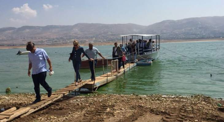 المصلحة الوطنية لنهر الليطاني تطلق مشروع المنصات العائمة في بحيرة القرعون