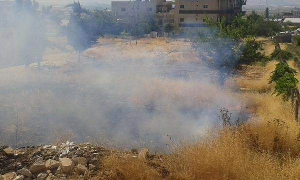 الدفاع المدني: اخماد حريق أعشاب  في محلة الكرك في زحلة