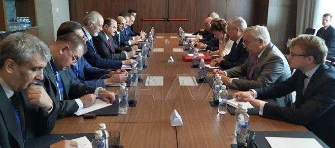 اجتماع بين الوفد السوري والوفد الروسي إلى محادثات أستانا ضمن الجولة الـ13