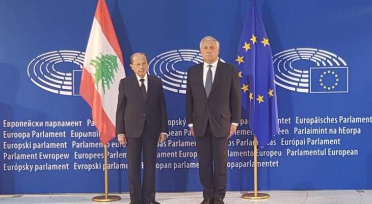 إجتماع موسع بين الجانبين اللبناني والاوروبي في مقر البرلمان الاوروبي