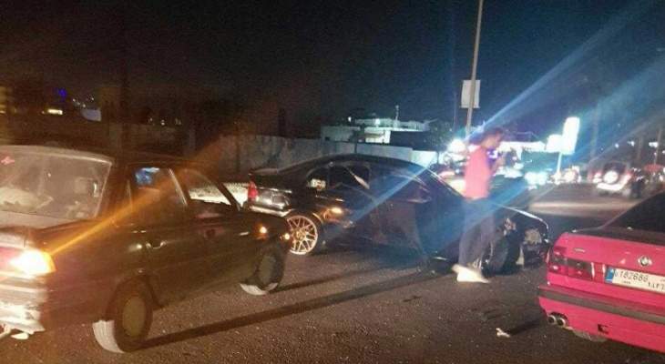 النشرة: جريح نتيجة حادث سير بين سيارة وشاحنة على طريق عام الحاصباني 