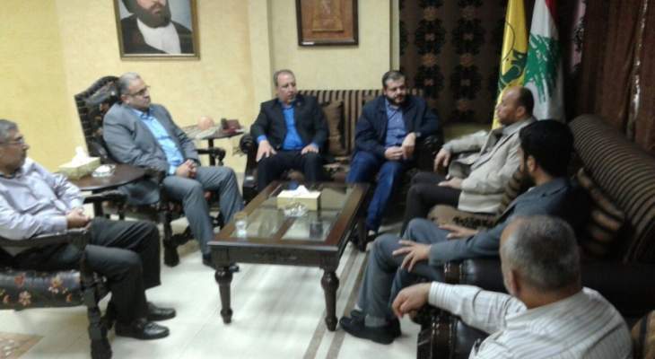 حزب الله التقى وفدا قياديا من حركة حماس في صيدا