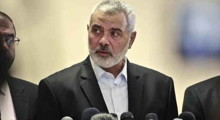 "حماس": هنية حذر باتصاله مع مسؤولين في المخابرات المصرية من تداعيات الممارسات الإسرائيلية