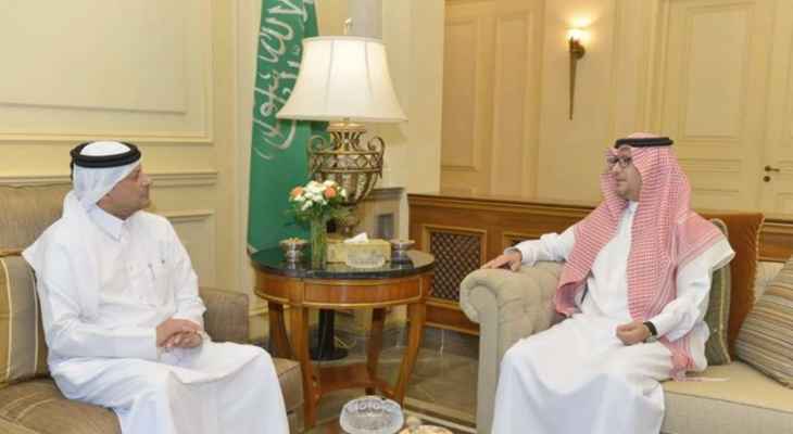 السفير السعودي عرض مع نظيره القطري تطورات الأوضاع على الساحة اللبنانية لاسيما الملف الرئاسي