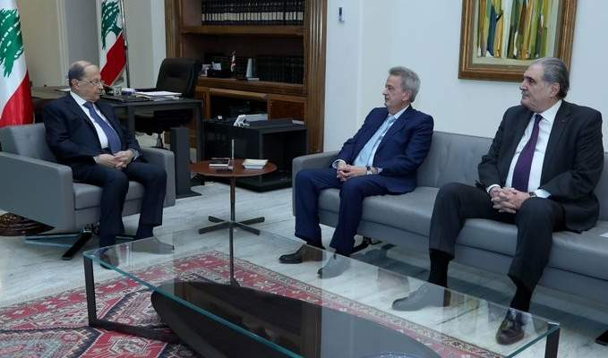 الرئيس عون عرض مع حاكم مصرف لبنان الواقع النقدي في البلاد 