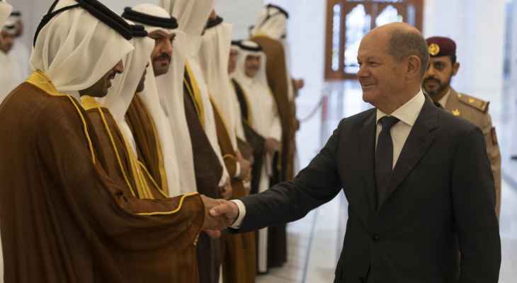 شولتس: ناقشت مع أمير قطر واردات الغاز المسال وأتطلع لإحداث تقدم أكثر في هذا المجال