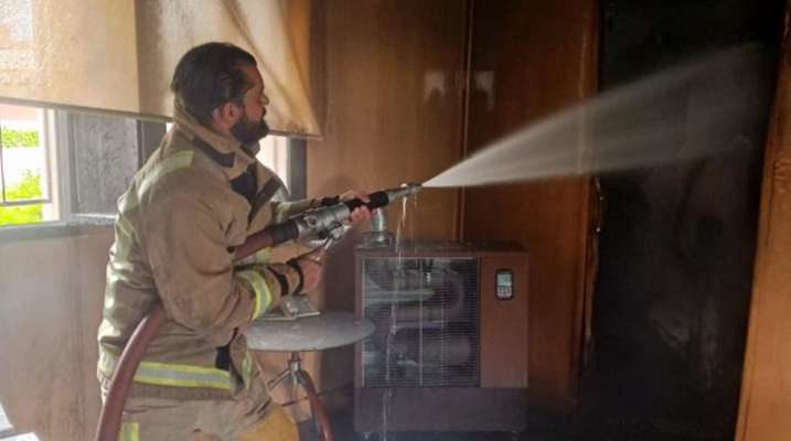 النشرة: الدفاع المدني أخمد حريقا اندلع في احدى الكنائس بمنطقة عنجر
