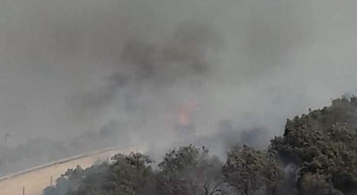 النشرة: حريق أدى الى إنفجار ألغام من مخلفات الجيش الاسرائيلي مقابل حولا