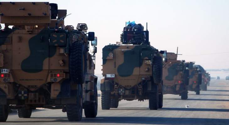الجيش التركي أرسل تعزيزات عسكرية كبيرة إلى نقاط المراقبة في إدلب بسوريا