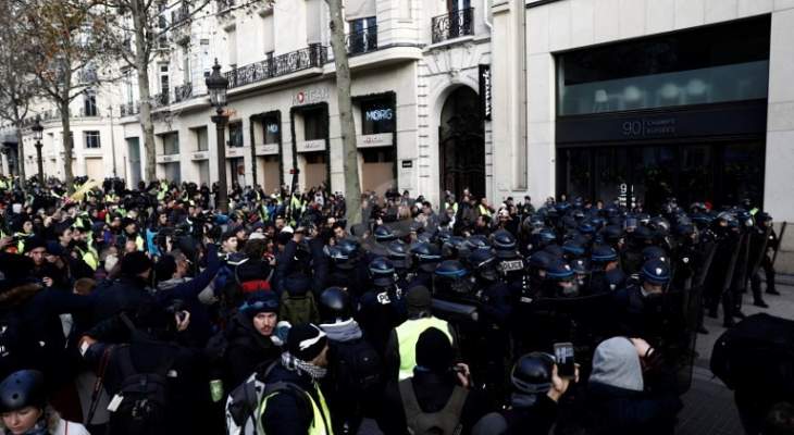 حركة "السترات الصفر" تواصل تظاهراتها في فرنسا للسبت الخامس على التوالي