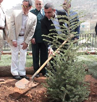 جذور لبنان أطلقت مشروع التحريج في منطقة جزين برعاية شهيب