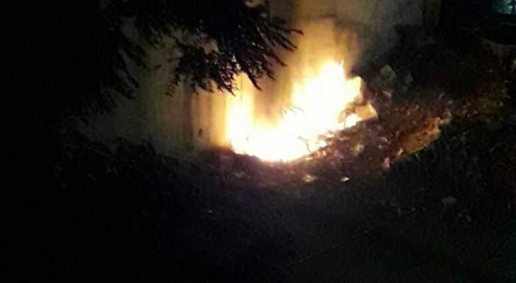 النشرة:اندلاع حريق كبير قرب مكتبة الأمير والأميرة بحي غسان حمود في صيدا
