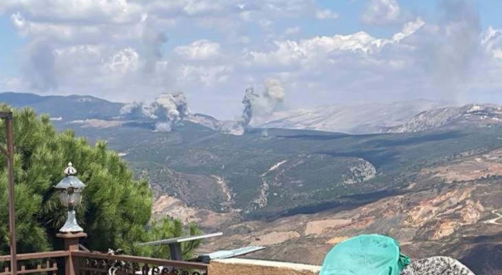 النشرة: الطيران الحربي الاسرائيلي اغار على مجرى نهر الليطاني منطقة الخردلي