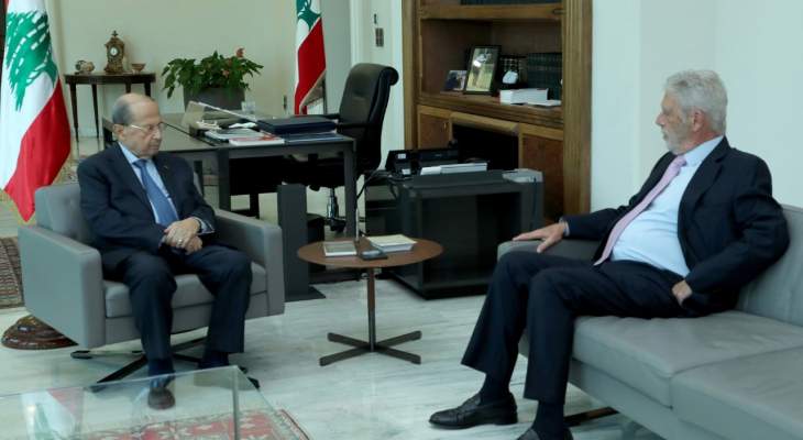 الرئيس عون التقى موريس صحناوي وعرض معه الأوضاع الاقتصادية والمالية 