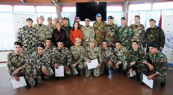 اختتام دورة تعليم اللغة الإيطالية لعناصر الجيش والامن العام في صور
