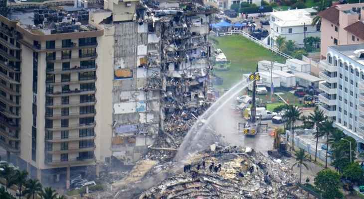 إخلاء مجمع سكني بالقرب من المبنى الذي انهار العام الماضي في فلوريدا الأميركية
