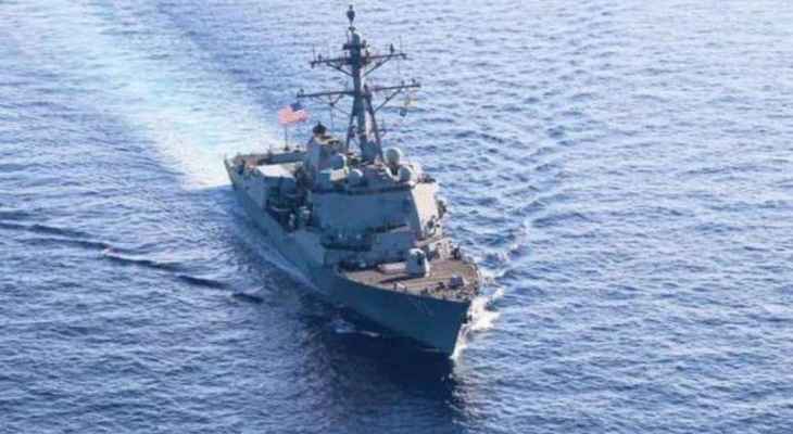 البحرية الأميركية نشرت تسجيلا مصورا لمرور غير آمن لسفينة حربية صينية أمام مدمرة أميركية
