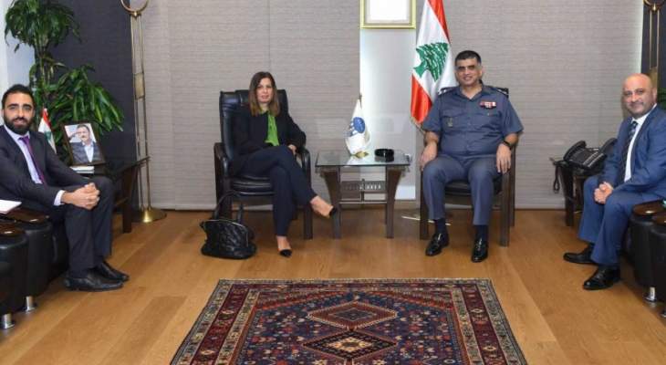 اللواء عثمان التقى سفيرة قبرص ورئيس بلدية جونية والنائب علم الدين