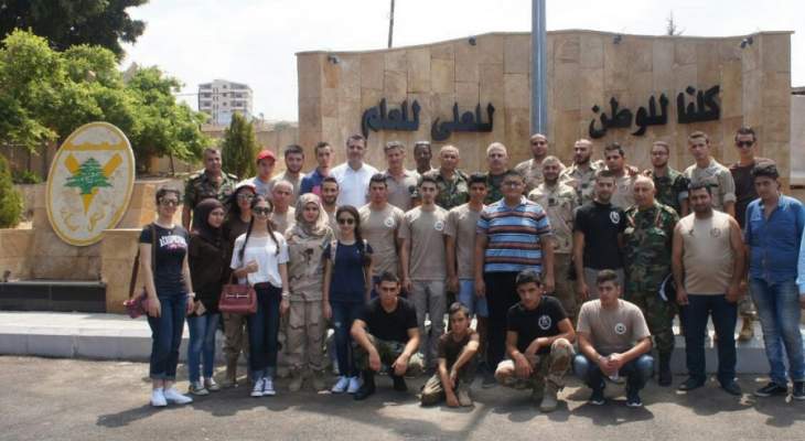 ناشطو أنصار الوطن يزورون مقر قيادة اللواء السابع في منطقة السعديات