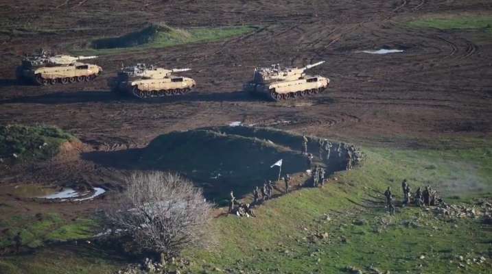 الجيش الإسرائيلي زعم إجراء "تدريبات مكثفة لتعزيز الكفاءة والجاهزية للحرب على الجبهة الشمالية"