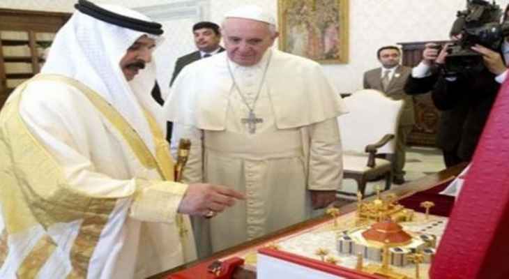 ملك البحرين بعد لقاء البابا: زيارتكم ستترك أثرا روحيا كبيرا على نفوس محبيكم في المنطقة الخليجية والعربية