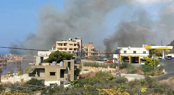 "النشرة": إندلاع حريق كبير بالقرب من محطة أبو ربيع في مغدوشة بالقرب من المنازل السكنية