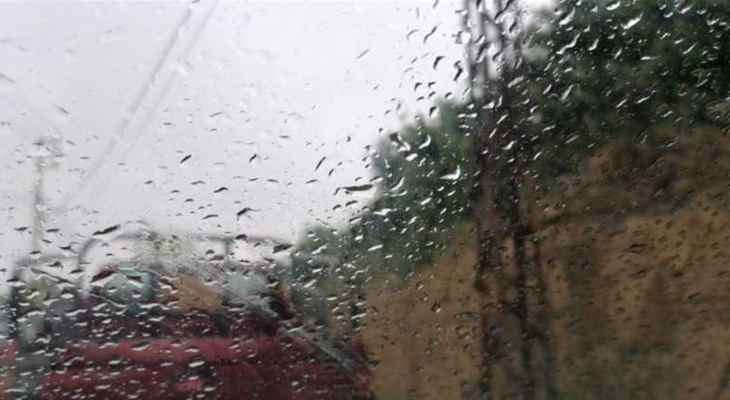 أمطار خفيفة ومتوسطة فوق قرى الضنية