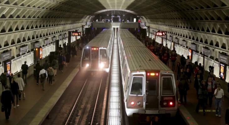إدارة النقل في العاصمة الأميركية: إنحراف قطار عن سكته في مترو واشنطن