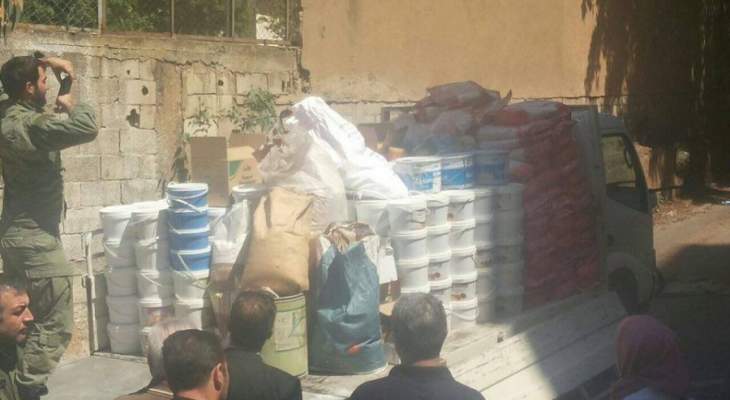 وزارة الصحة توقف مصانع ومحلات مصطفى سعدالله الابيض في منطقة الغبيري