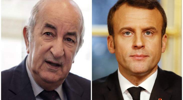 الرئاسة الجزائرية: تبون وماكرون اتفقا على مواصلة التنسيق لدفع وتيرة التعاون الثنائي