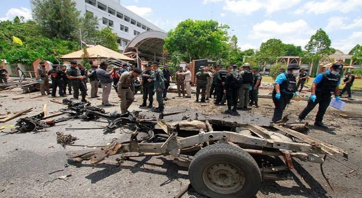 &quot;رويترز&quot;: 18 إصابة جراء انفجار عبوتين ناسفتين جنوب تايلاند