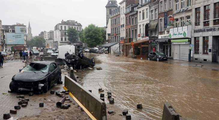 20 قتيلا و20 مفقودا في بلجيكا نتيجة الفيضانات "غير المسبوقة"
