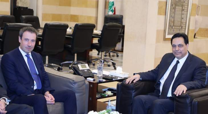دياب التقى وزير خارجية بلجيكا وعرض معه التطورات في لبنان والمنطقة 