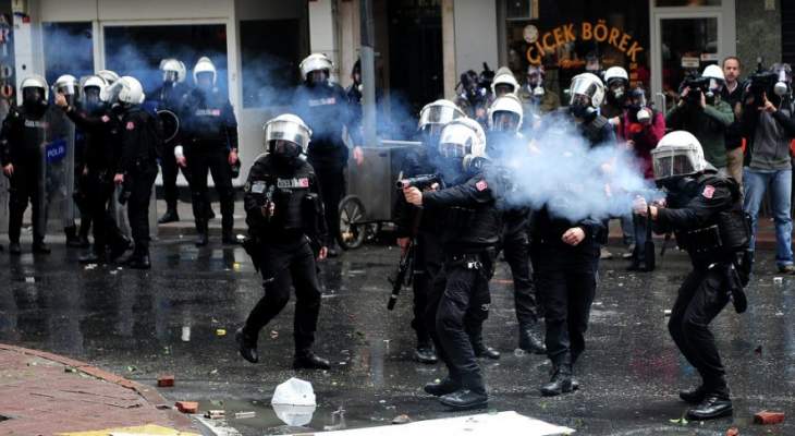 أ.ف.ب: الشرطة التركية تستخدم الغاز المسيل للدموع ضد تظاهرة محظورة للنساء