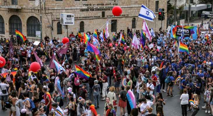 آلاف الإسرائيليين شاركوا في مسيرة "الفخر" الخاصة بمجتمع المثليين