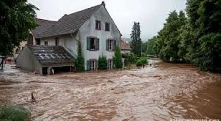 فيضانات تسببت بإجلاء المئات ووقف العمل بمحطة لتوليد الكهرباء في جنوب غرب ألمانيا