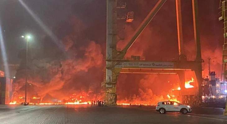 حكومة دبي: إنفجار حاوية بميناء جبل علي ولا إصابات حتى الآن