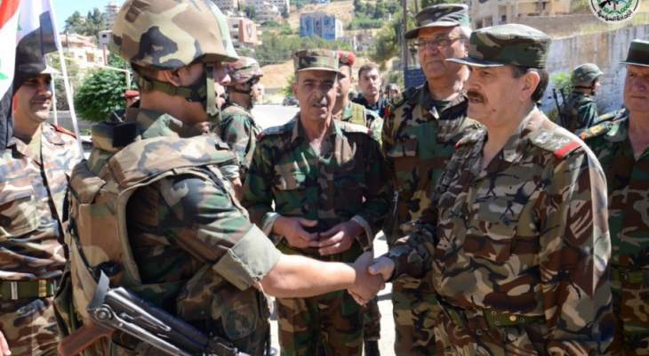 وزير الدفاع السوري قام زيارة ميدانية لمواقع الجيش السوري في ريف دمشق