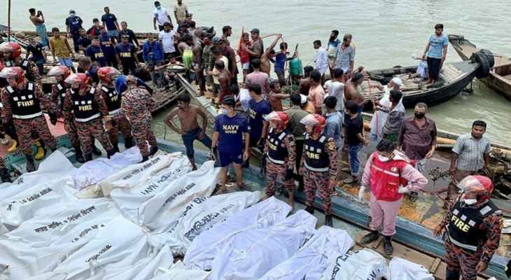 ارتفاع عدد ضحايا انقلاب القارب في بنغلاديش إلى 68 قتيلا