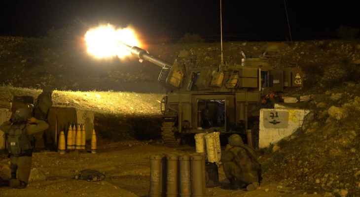الجيش: المدفعية الاسرائيلية استهدفت فجر اليوم عدة مناطق في الجنوب بـ50 قذيفة