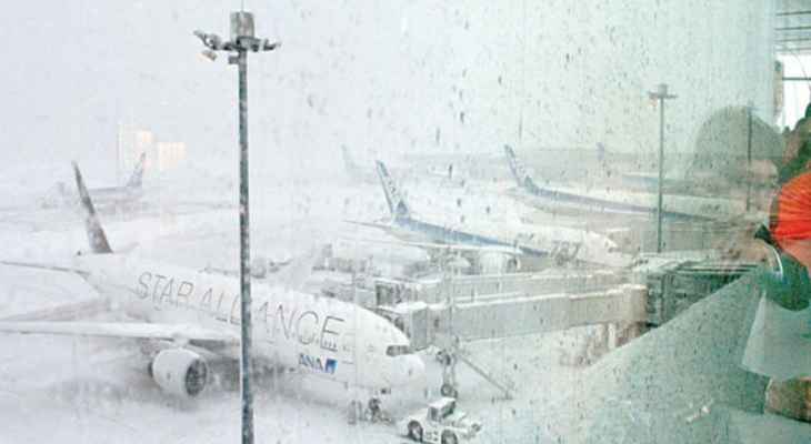 إلغاء أكثر من 230 رحلة طيران في اليابان بسبب كثافة الثلوج