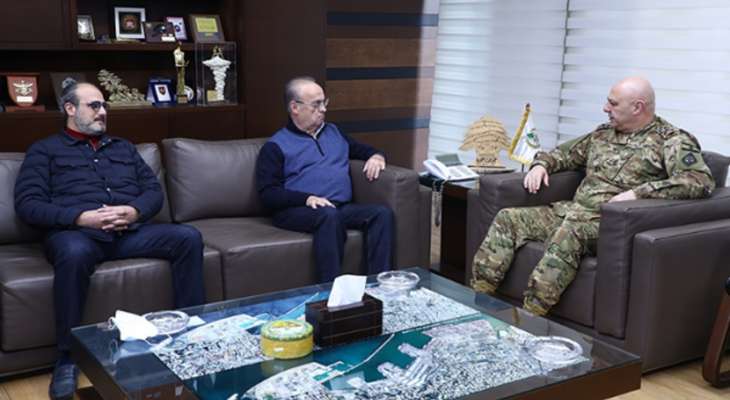 قائد الجيش استقبل وهاب والسفيرة الاوسترالية في زيارة وداعية
