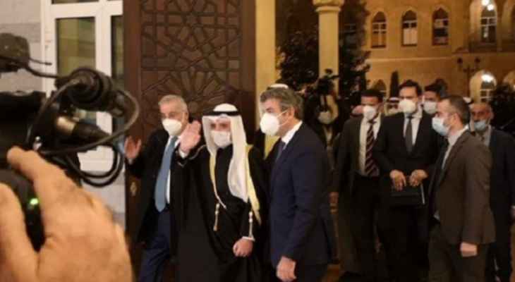 وزير خارجية الكويت وصل إلى السراي الحكومي للقاء ميقاتي