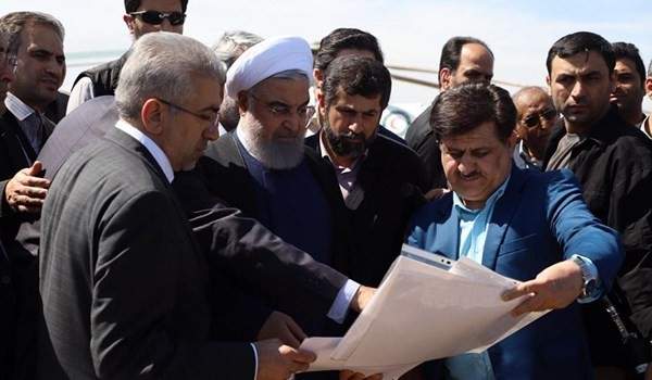 روحاني شدد على ضرورة وضع خطط لمنع وقوع السیول في جنوب غرب إيران
