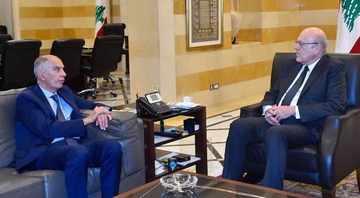 ميقاتي التقى الشامي وبحث مع سفير فرنسا في نتائج زيارة لوكورنو إلى لبنان