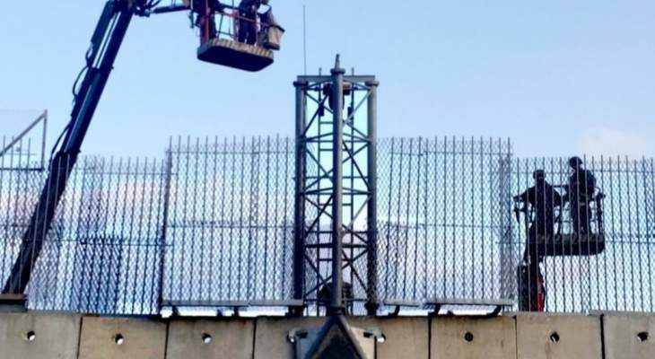 النشرة: قوة اسرائيلية تباشر صيانة وتأهيل أجهزة المراقبة على الحدود