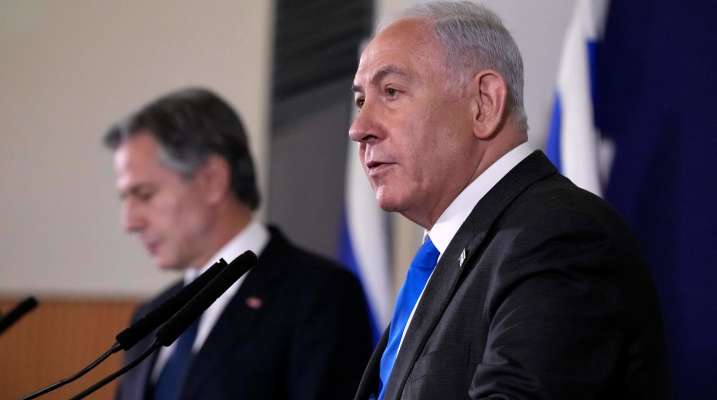 "واللا" عن مسؤولين: نتانياهو أبلغ بلينكن أنّه لن يقبل باتفاق يتضمن إنهاء الحرب على غزة