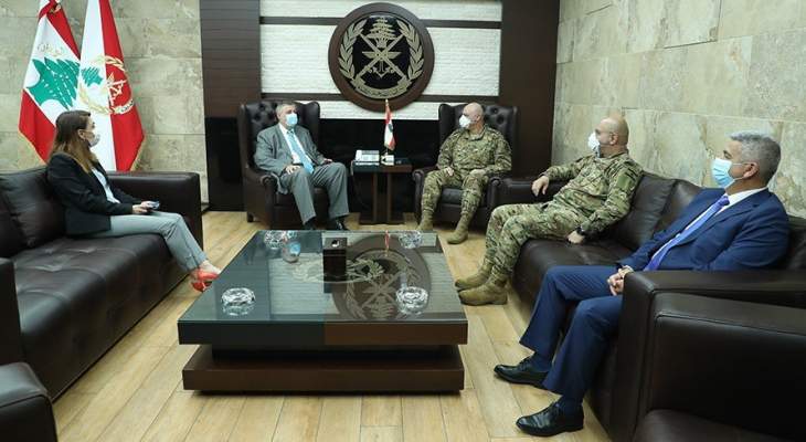 قائد الجيش بحث مع كوبيتش في أوضاع لبنان والمنطقة